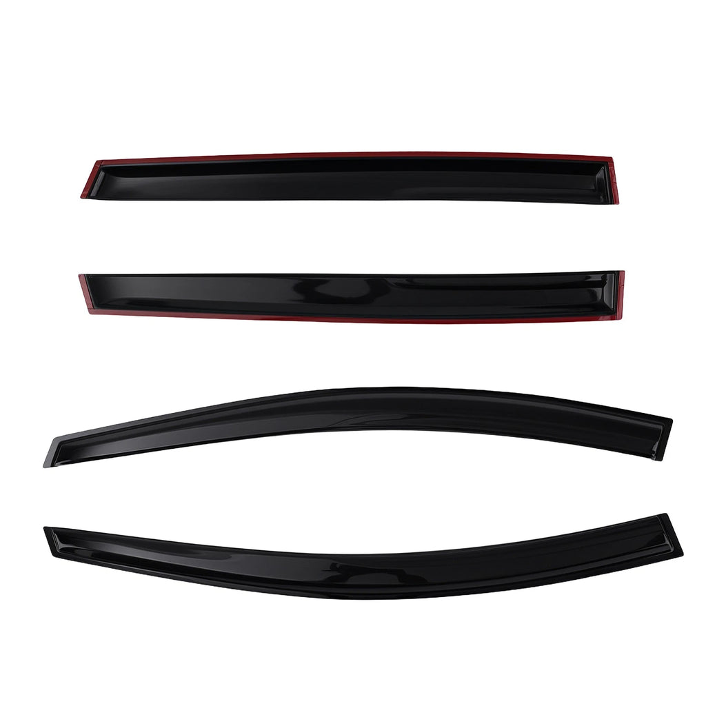 Set of 4 Side Window Wind Rain Deflectors for Ford Escape (2013–2019) Black Tinted