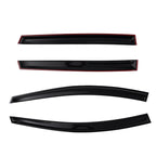 Set of 4 Side Window Wind Rain Deflectors for Ford Escape (2013–2019) Black Tinted