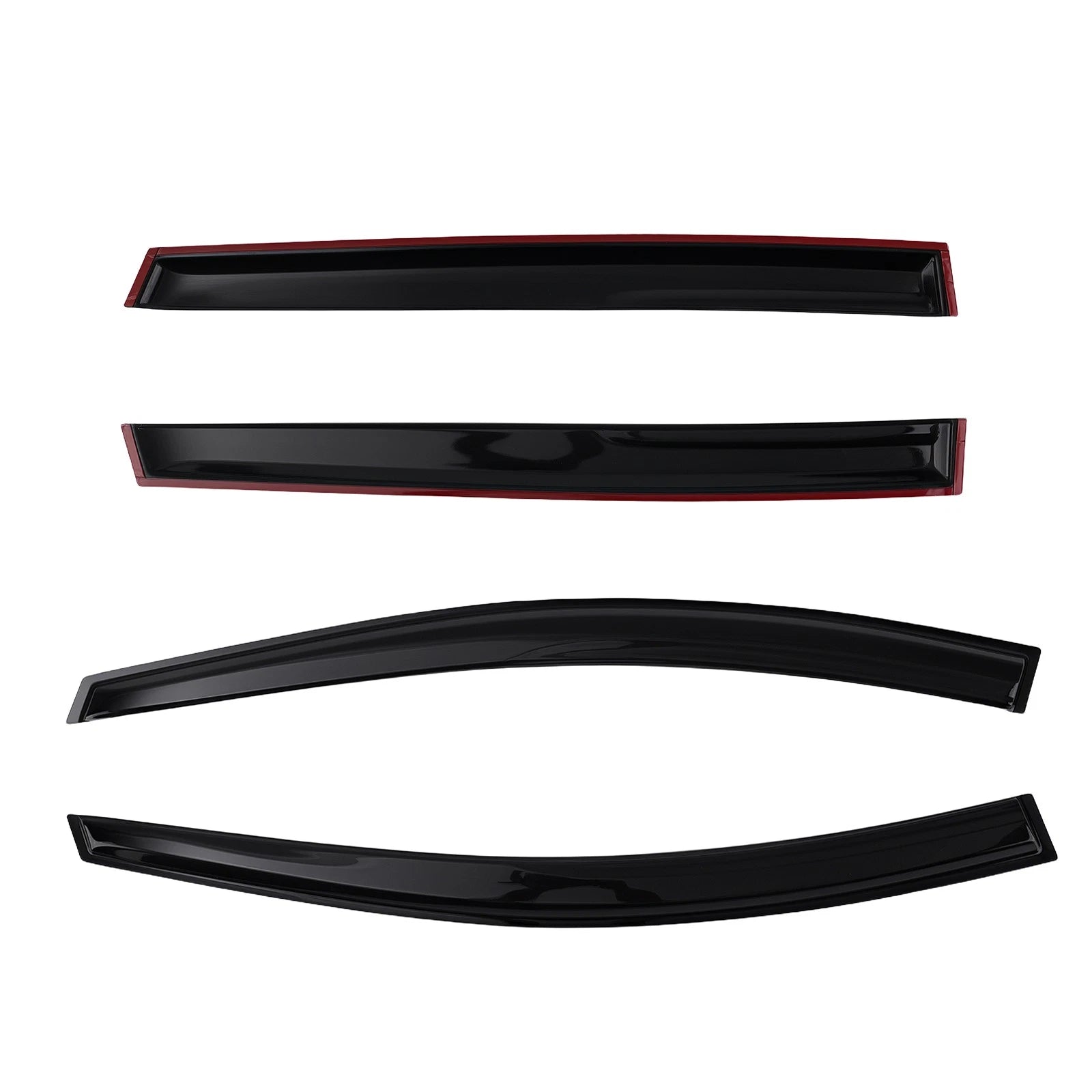 Set of 4 Side Window Wind Rain Deflectors for Ford Escape (2013–2019) Black Tinted