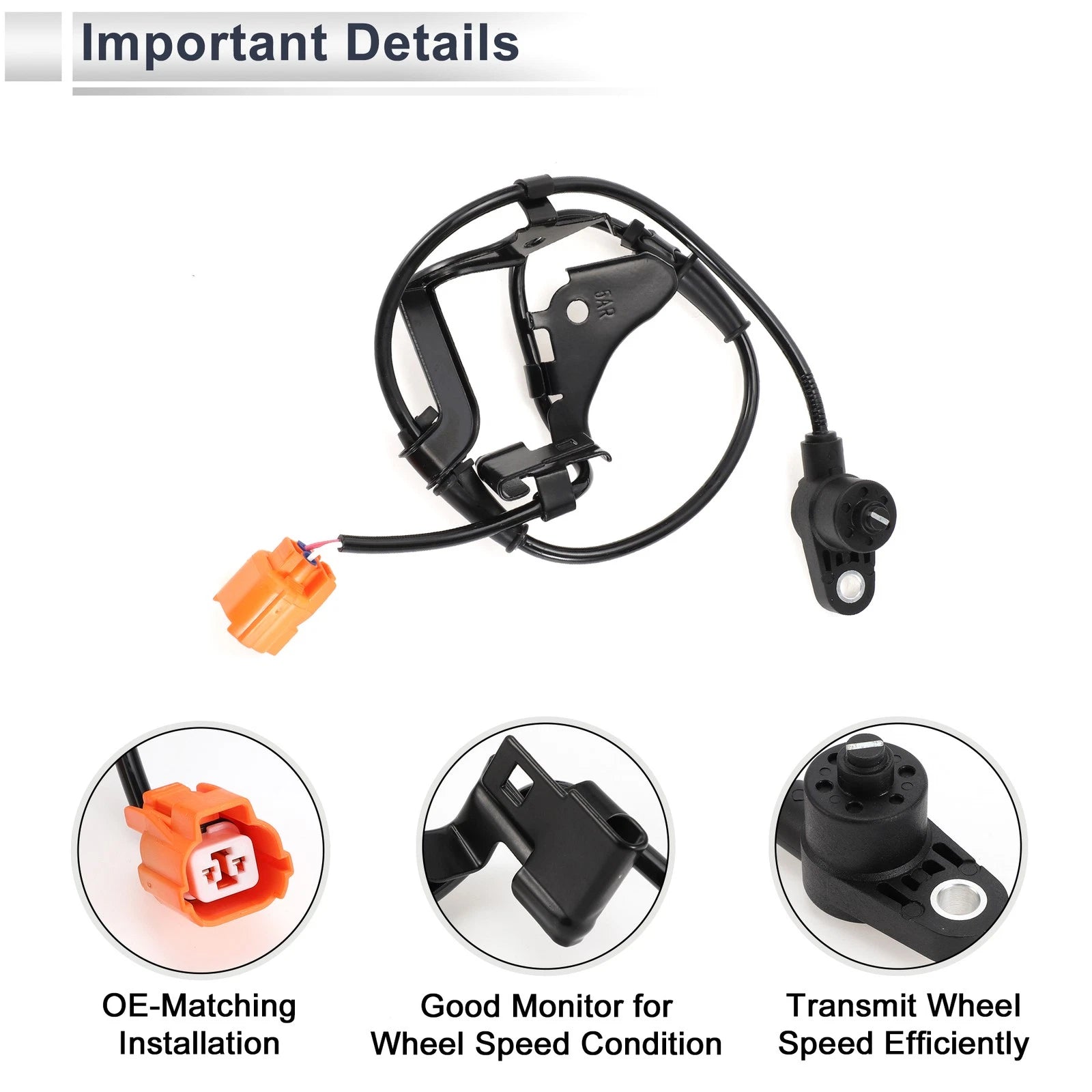 ABS Wheel Speed Sensor No. 57450S5A023 for Honda Civic (2006–2011)