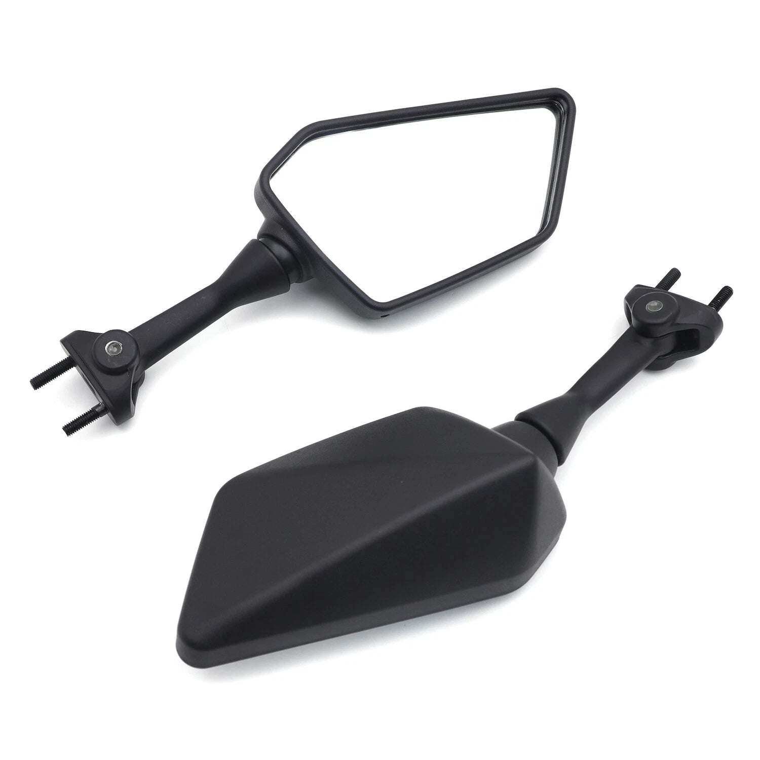 Set of 2 Black Rearview Side Mirrors for Kawasaki Ninja 250R EX250 (2008–2013)