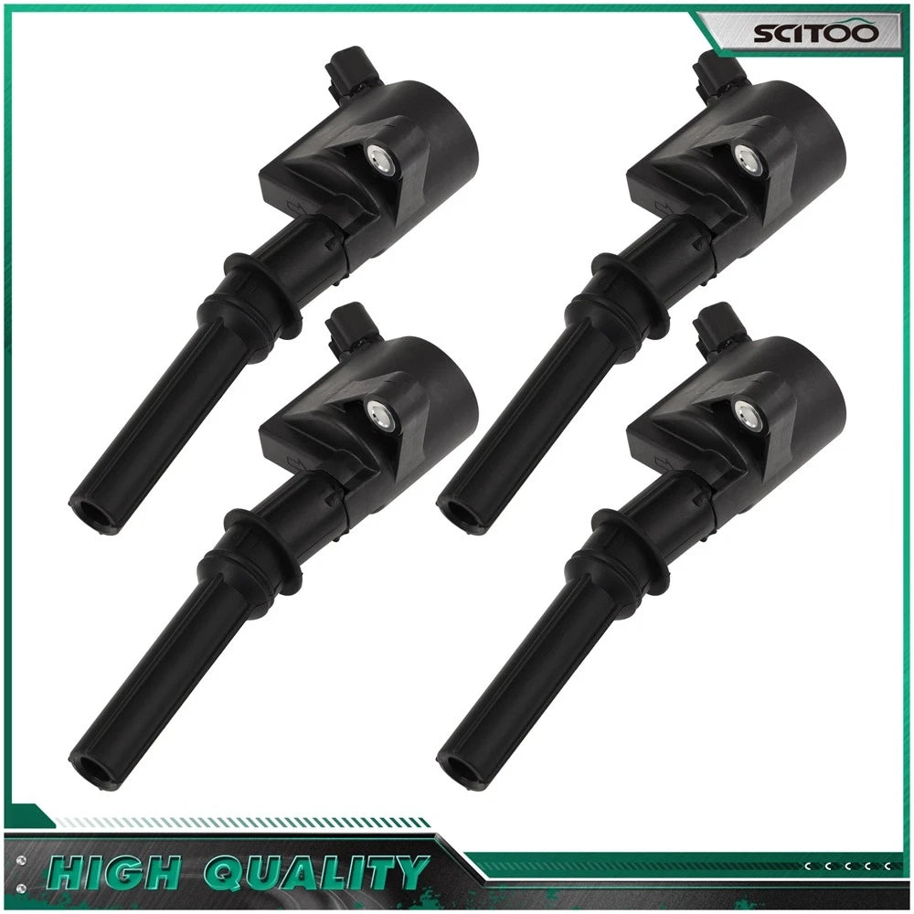 Set of 4 Ignition Coils for Ford Mustang Explorer F-150 F-250 F-350 E-150 Expedition
