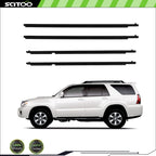 Set of 2 Front & Rear Window Scraper Seal Belt Weatherstrip for Toyota 4Runner (2010–2021)