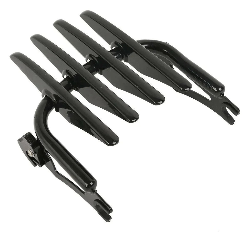 Black Stealth Luggage Rack w/ Docking Hardware for Harley Touring (2009-2013)