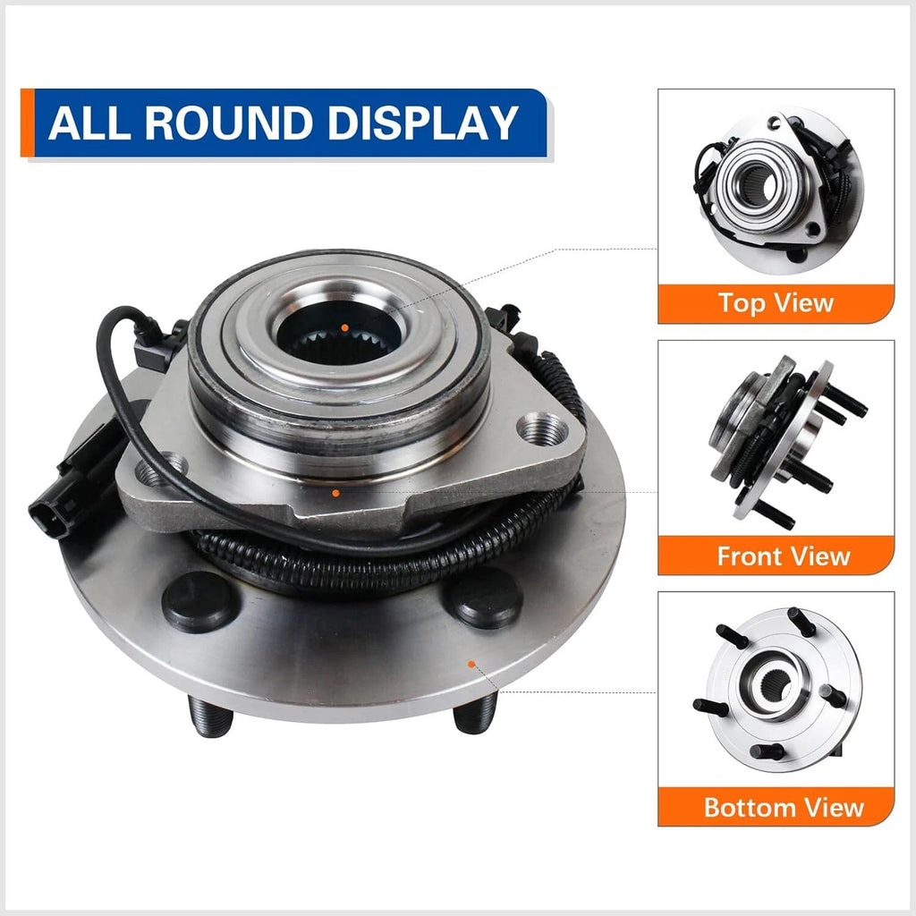 Front Driver Passenger Wheel Bearing and Hubs Assembly Set for Ram 1500 Classic (2019–2020)