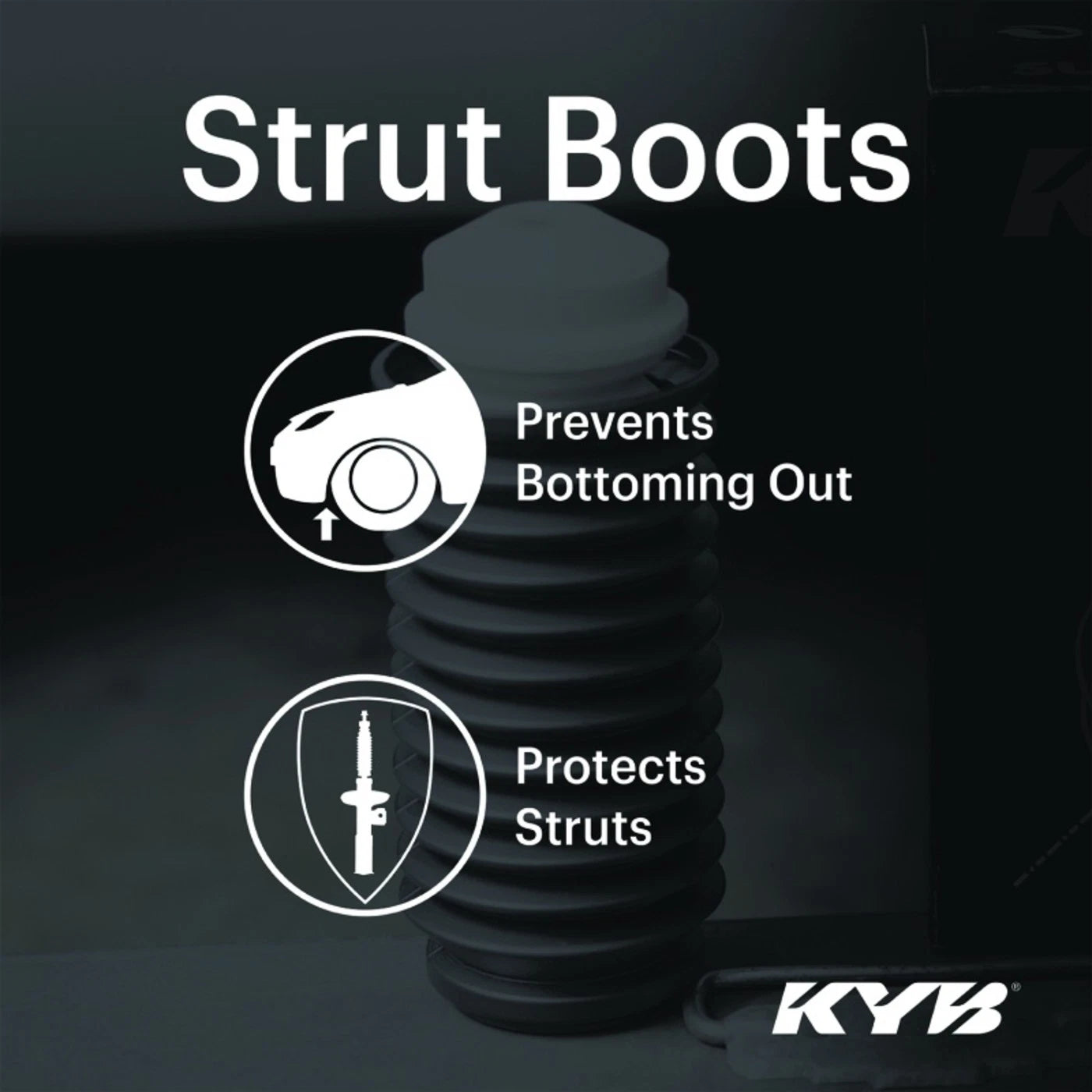 KYB Shock and Strut Boots for VW Sedan, Subaru BRZ, Toyota 86 (2013-2020)