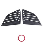 ABS Side Window Louvers for Honda CR-V (2023–2024) Black Gloss Privacy