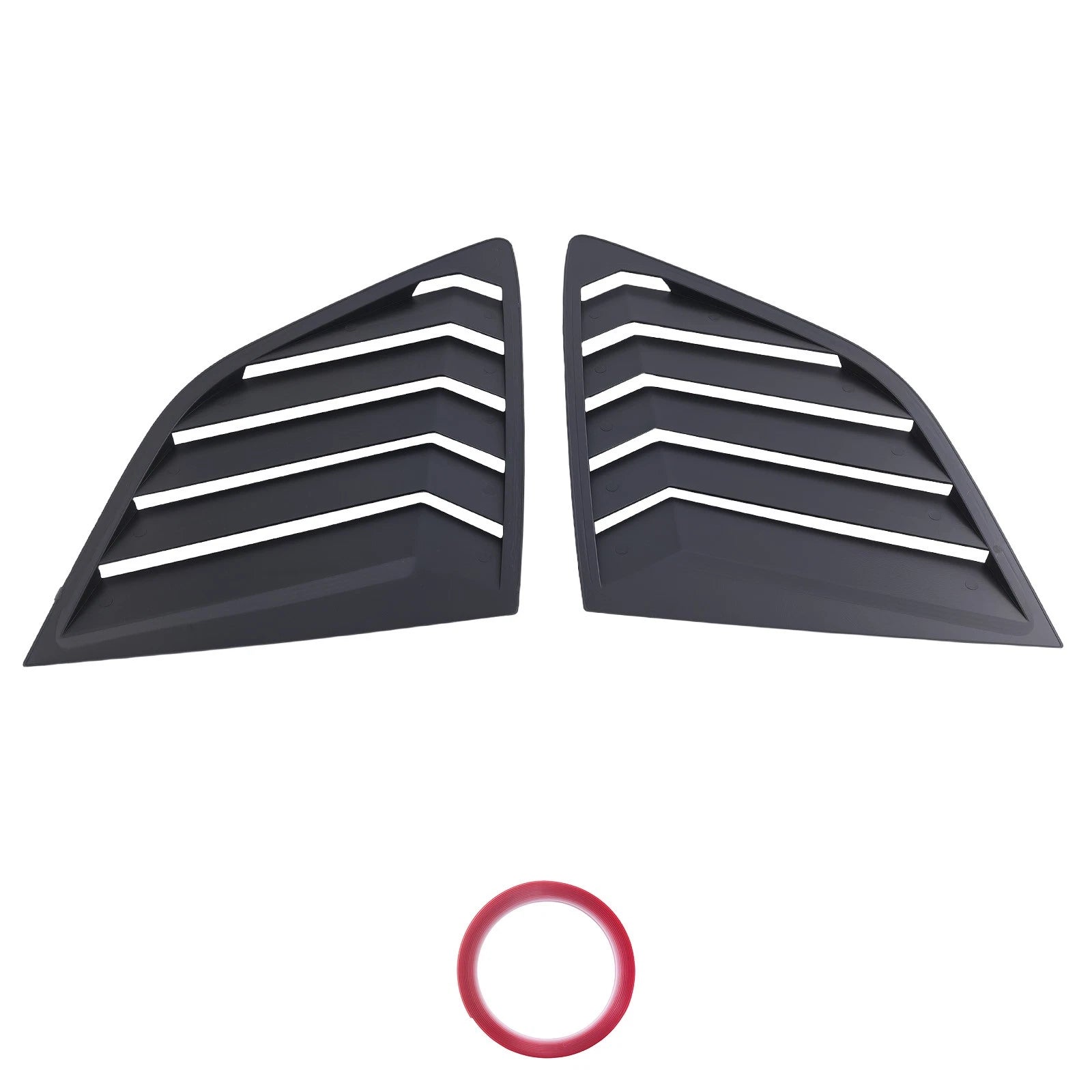 ABS Side Window Louvers for Honda CR-V (2023–2024) Black Gloss Privacy