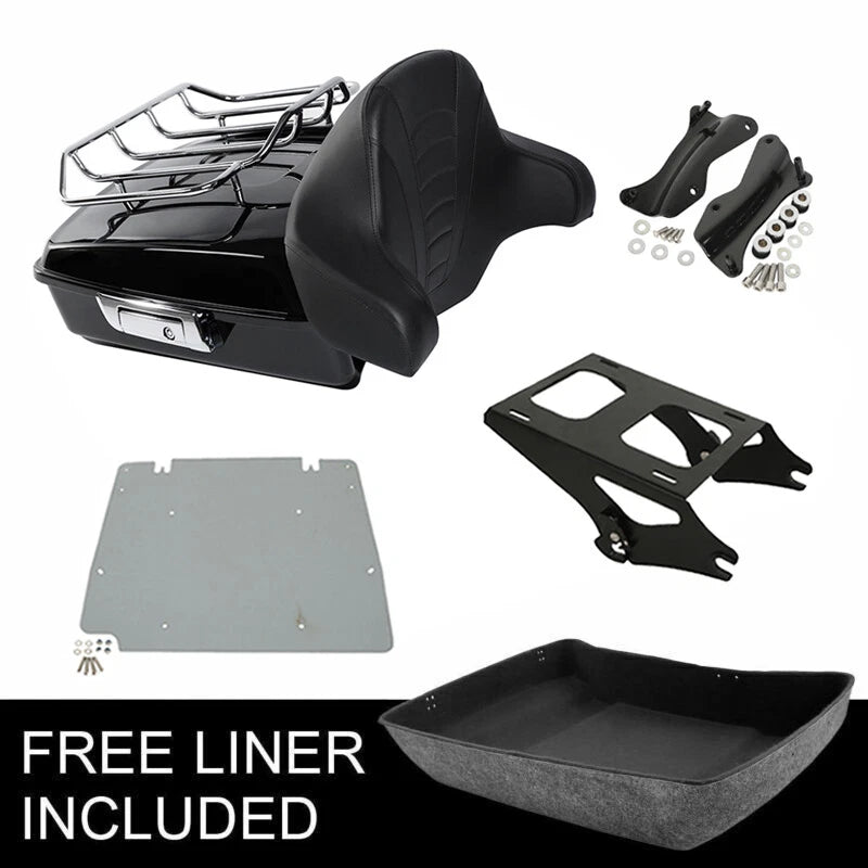 Chopped Trunk Pad Mount Docking Plate for Harley Touring Road King (2014–2026)