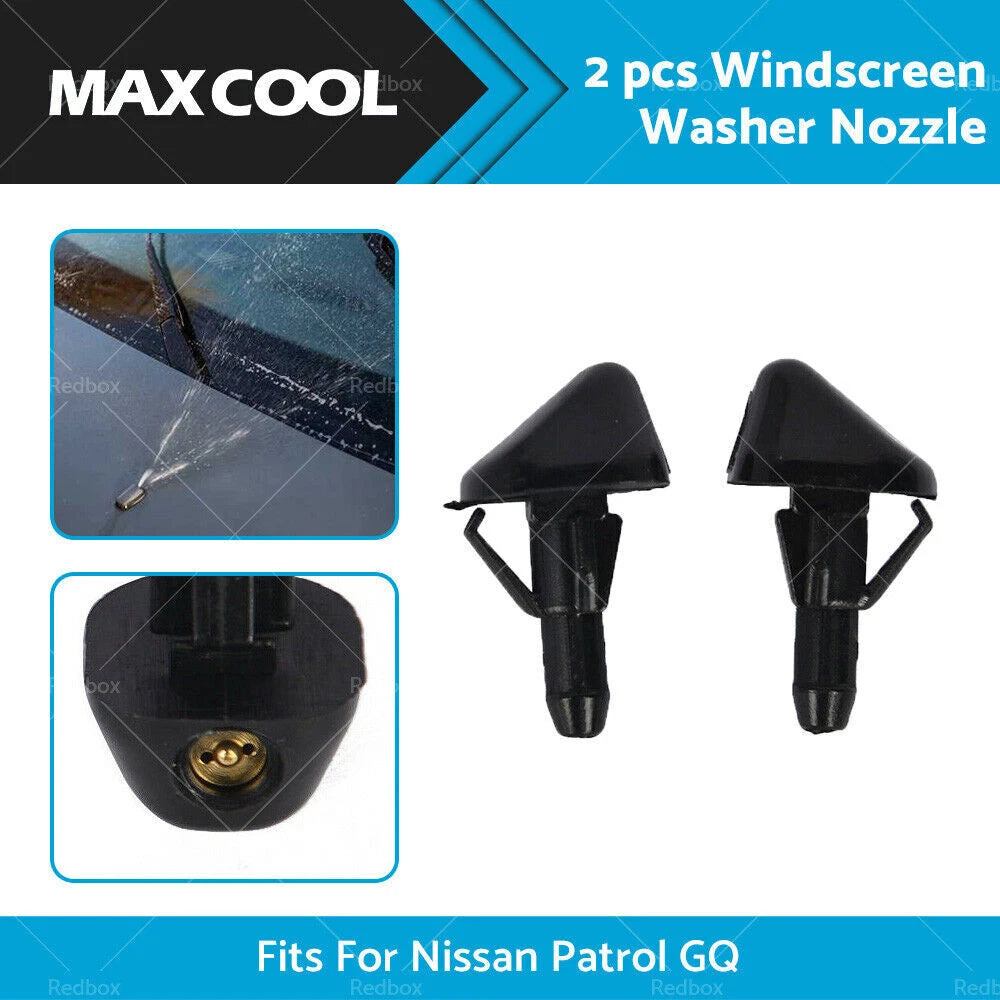 2X Windscreen Bonnet Washer Jet Nozzle for Nissan Patrol GQ (1988–1997)