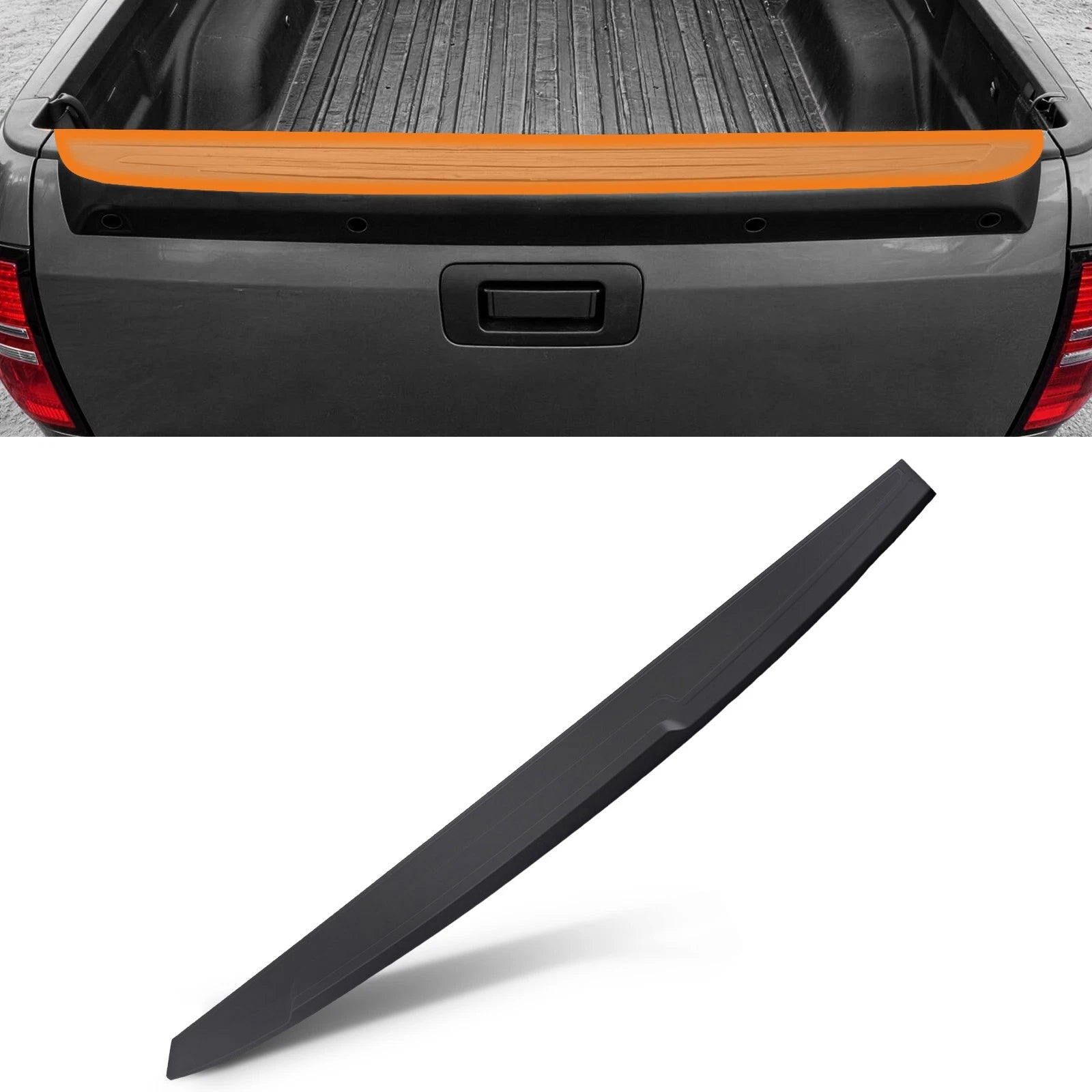 Upper Tailgate Cap Molding Kit for GMC Sierra Silverado 1500 (2019–2022) GM190411601