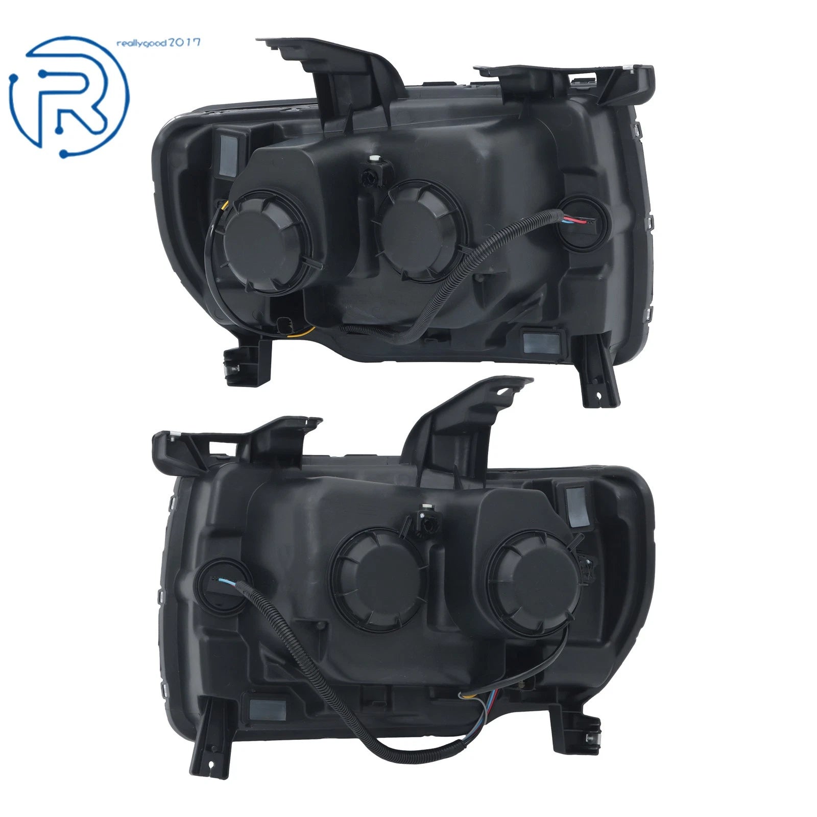 2X Halogen LED DRL Projector Headlights for GMC Canyon (2015–2022)