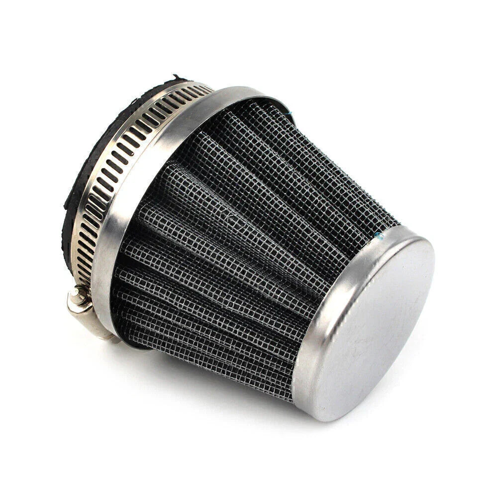 50mm Chrome Air Filter for Honda Yamaha Suzuki Motorcycle ATV Dirt Bike