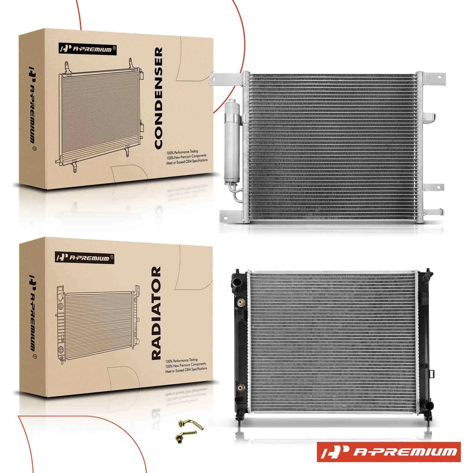 Radiator & AC Condenser for Nissan Versa (2012–2019) Versa Note