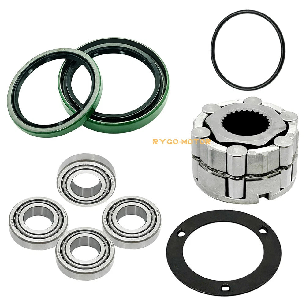 Front Wheel Hub Clutch & Bearings Seals Kit for Polaris Big Boss (1993–1999)