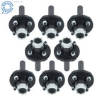 8-Pack Trailer Axle Kit for 4 on 4" Bolt Idler (1" Hub, Round Spindle)
