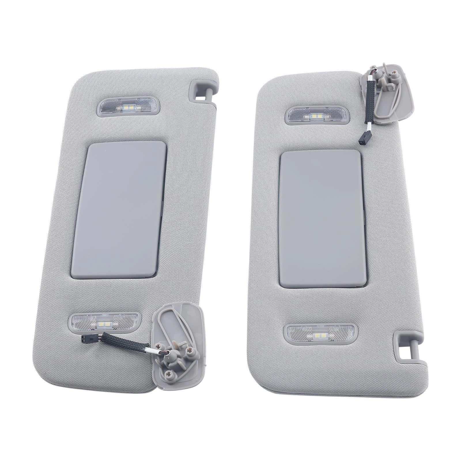 Sun Visor Set of 2 Gray for GMC Sierra (2015–2019) 23459655 23459646 84247192