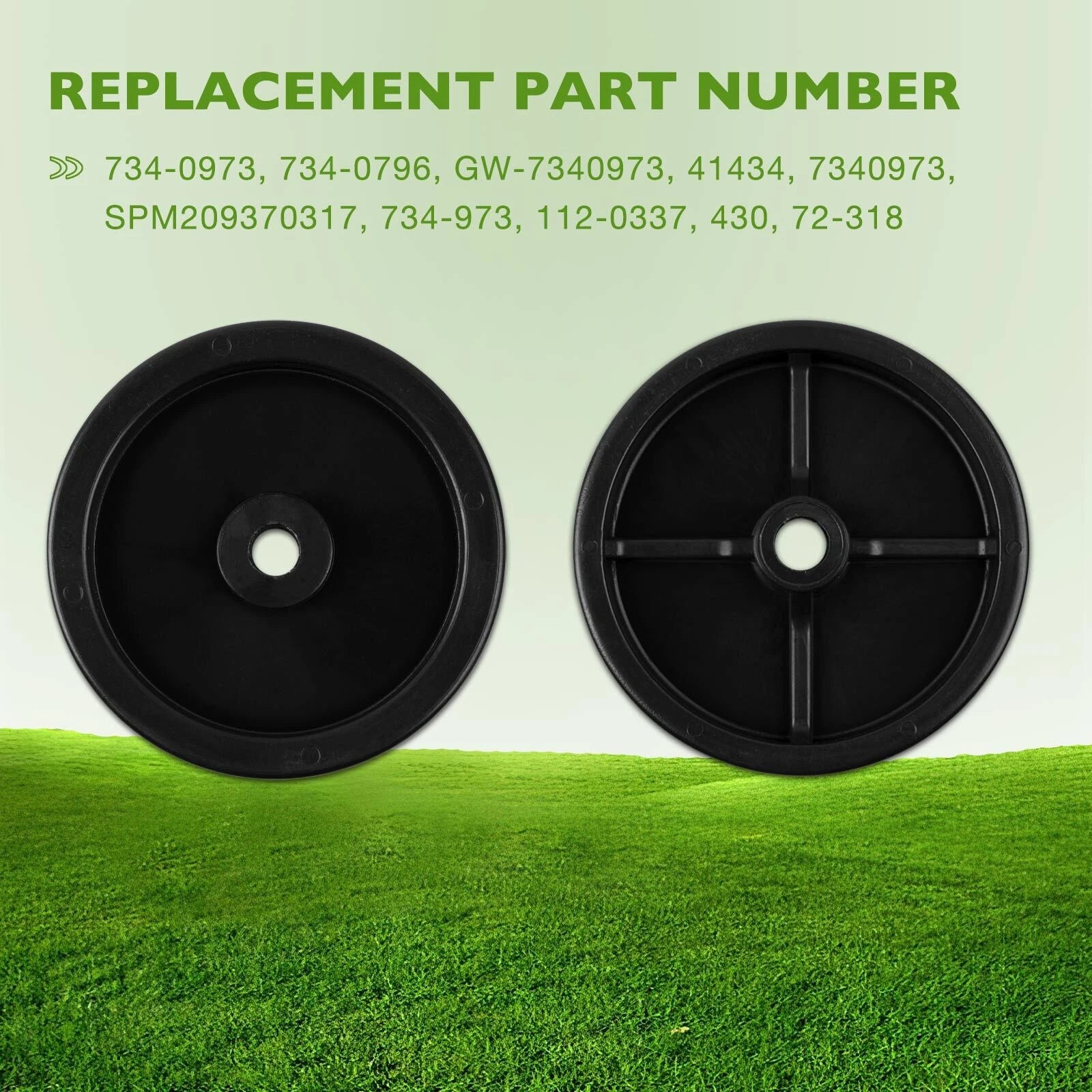 2X Rear Deck Wheel & Hardware Kit for MTD Toro Cub Cadet