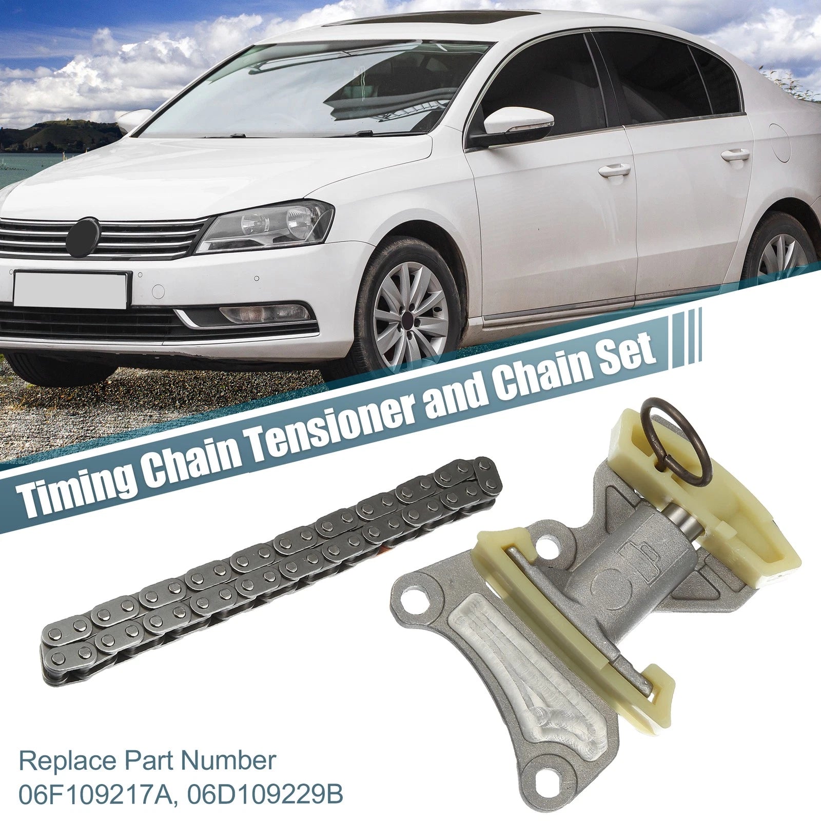 Timing Chain Tensioner Set for Volkswagen Jetta (2006–2010) 06F109217A 06D109229B