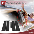 Door Pillar Window Trim for Chevrolet Aveo Sedan (2004–2011) Black