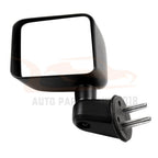 Manual Fold Black Cover for Jeep Wrangler (2007–2017) LH Driver Side Mirror