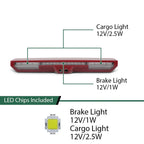 Third Brake Light for Chevy Silverado GMC Sierra (2019–2025) with Camera Holes