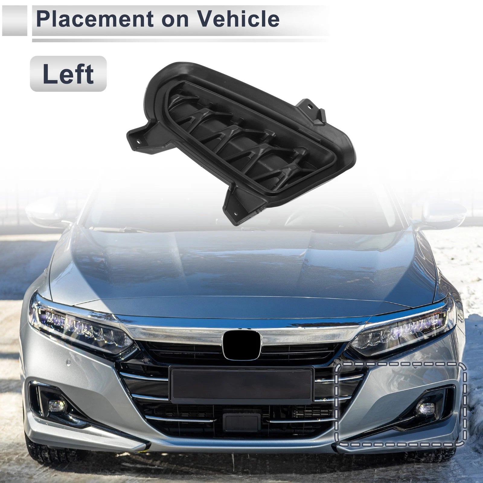 1 Pc Fog Light Grill for Dodge Durango (2014–2022) No.6UZ33RXFAA