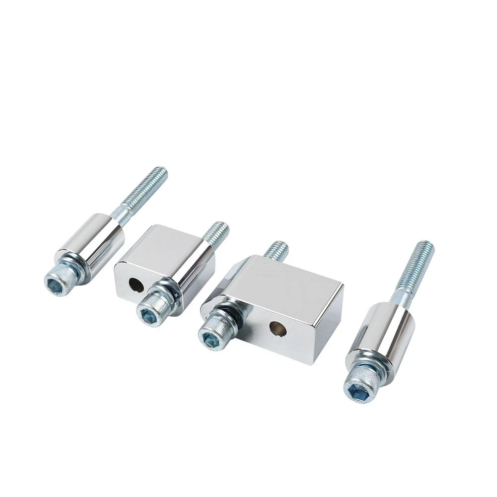 1 1/4" Chrome Floorboard Extenders for Harley Road Glide FLTR (UK)