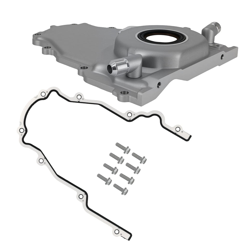 Aluminum Timing Cover for Gen 4 GM LS Series (10AN) with Gasket & Screws Kit