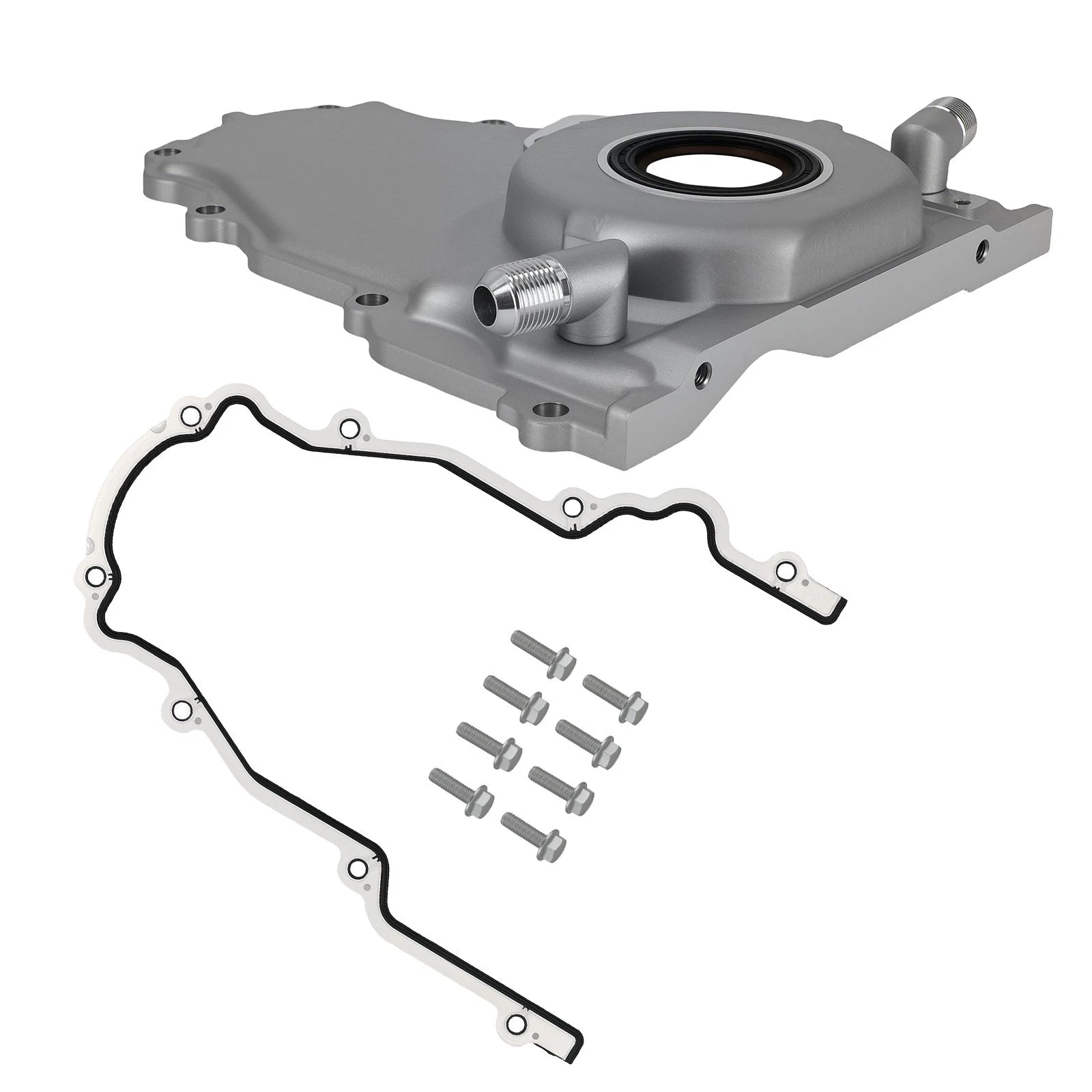 Aluminum Timing Cover for Gen 4 GM LS Series (10AN) with Gasket & Screws Kit
