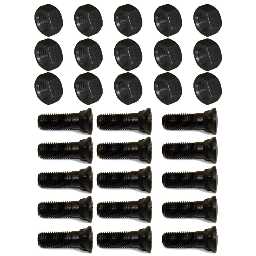 Set of 15 Plow Bolt Nut Blades Cutting Edge 3/4-10x2-1/2 Grade 8 2J3506 5J477