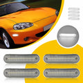 Clear Front and Rear Side Marker Lights for Mazda Miata MX-5 (1990–2005)