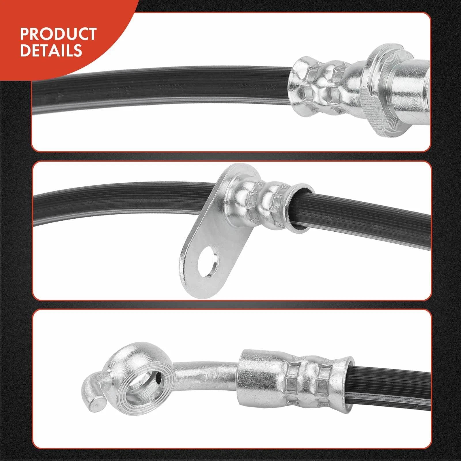 Front Right Brake Hydraulic Hose with Bracket for Toyota RAV4 (2001–2005)
