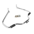Mustache Engine Guard Crash Bar Foot Peg Clamps for Harley Softail Fatboy (2000–2017)