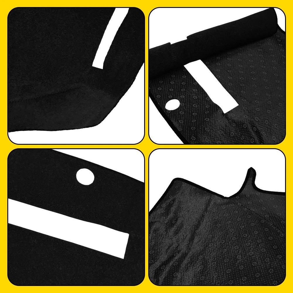 Dashboard Dash Mat Cover Pad for Dodge Ram 1500 2500 (2010–2018) Non-Slip Black