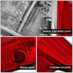 Right Side Taillight for Nissan Titan XD (2016–2023) OE Style Chrome Housing Red Lens