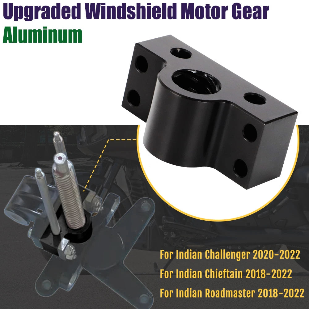 Upgraded Windshield Motor Gear for Indian Challenger Chieftain Roadmaster (2018–2022)