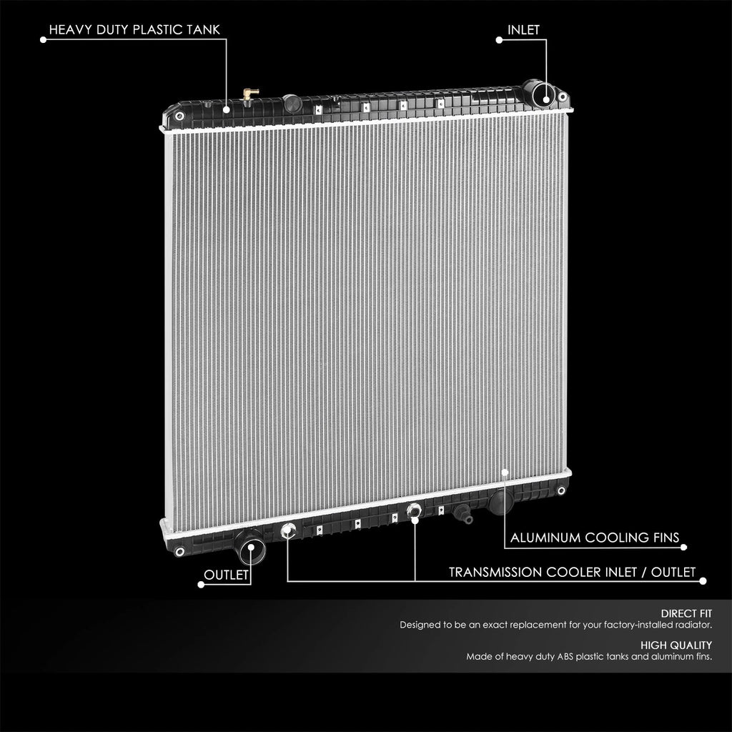 2-Row Aluminum Engine Cooling Radiator for Freightliner Cascadia M2 (2012–2017)