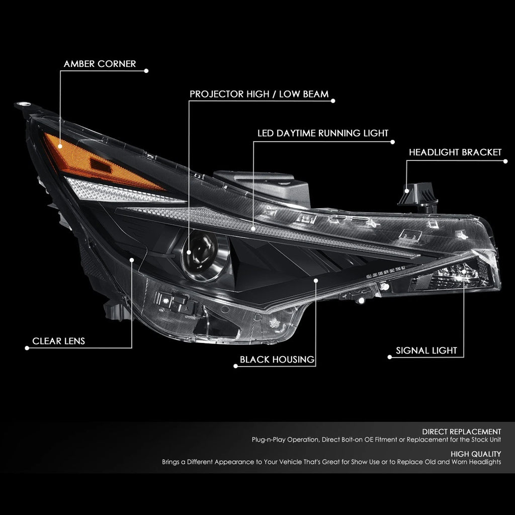 LED DRL Projector Headlight Assembly for Elantra (2021–2022)