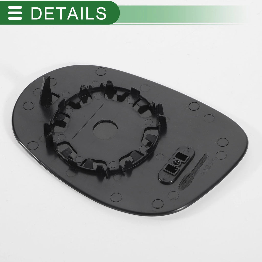 Right Side White Convex Mirror Glass for Ford Ka (2008–2017)