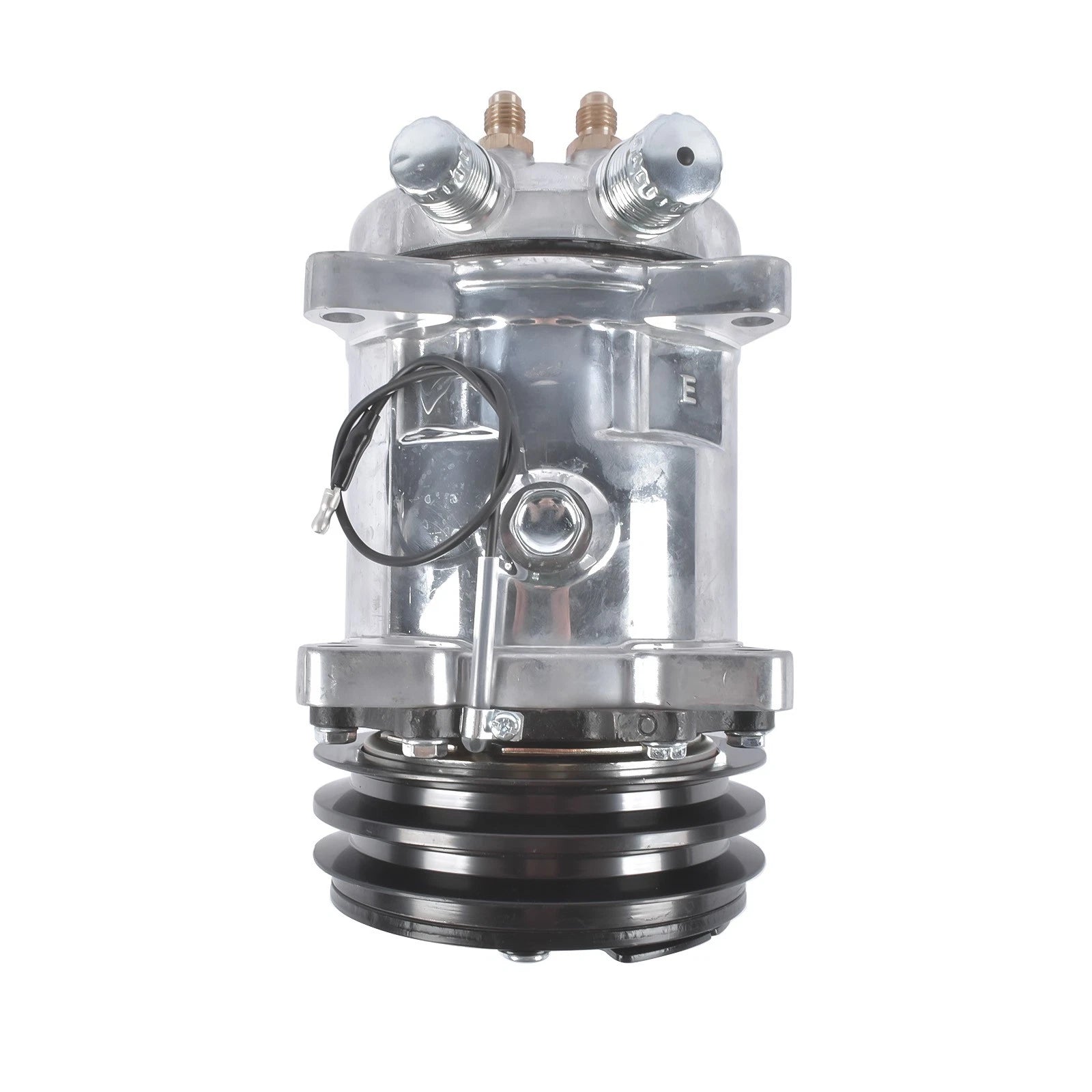 A/C Compressor for Sanden 508 Style V-Belt (12V, Chrome)