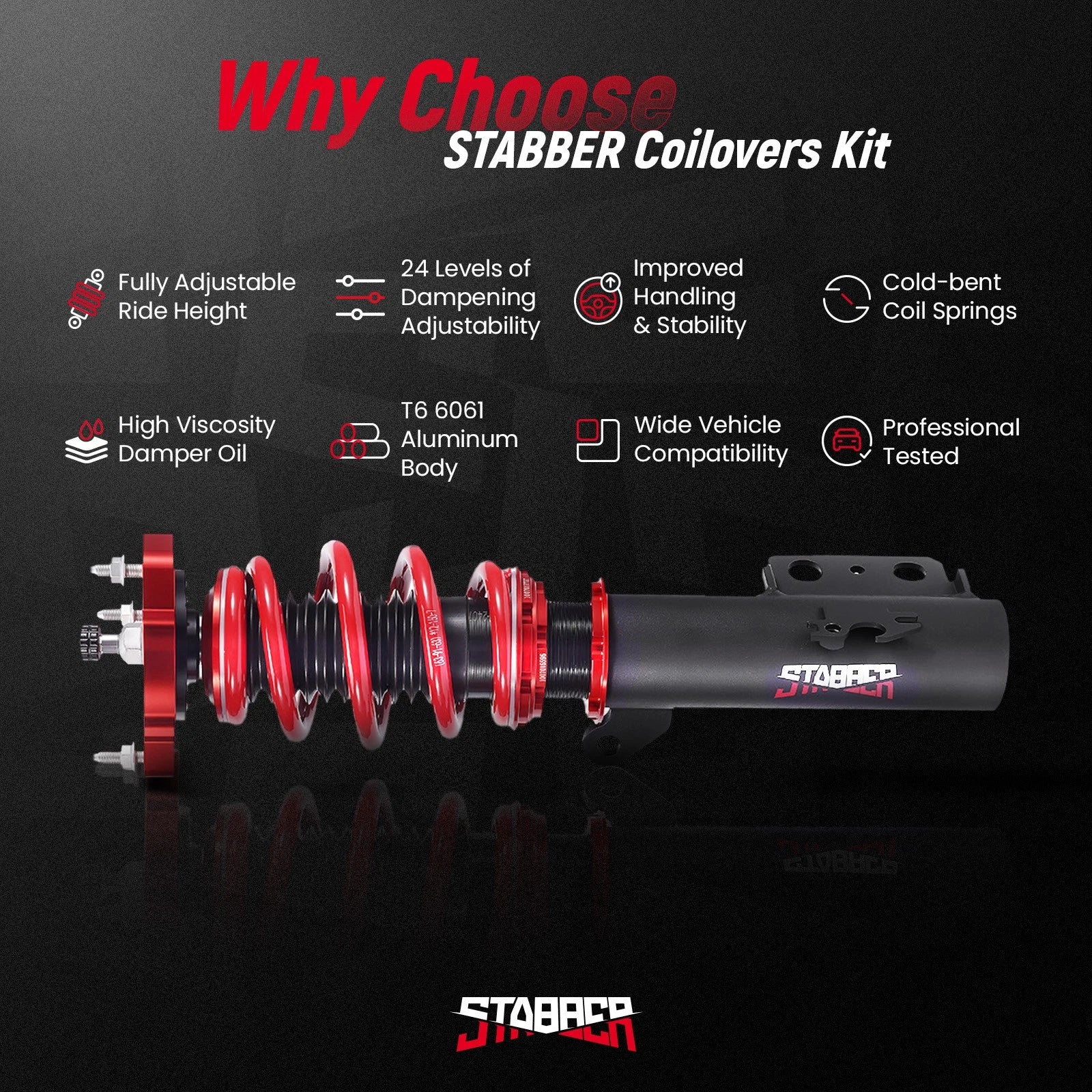 Coilovers Suspension Lowering Kit for Corolla Sedan (2020-2023)