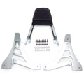 Chrome Flame Backrest Sissy Bar with Leather Pad for Harley Sportster (1200, 883)