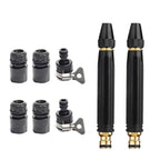 2X Alloy Car Wash Nozzle for Garden Hose Nipple Connector