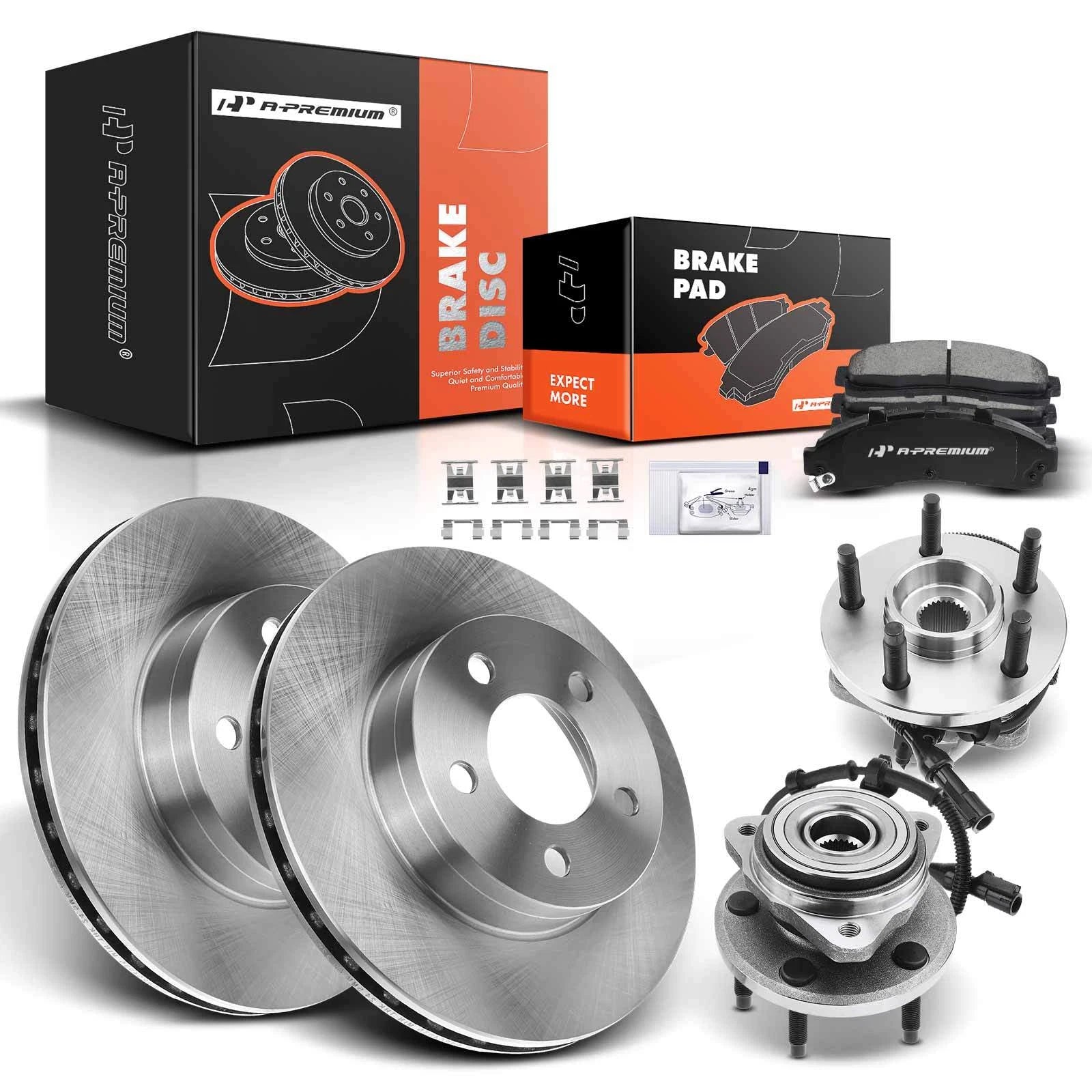 Front Disc Brake Rotors & Pads for Ford Ranger (2000–2002)