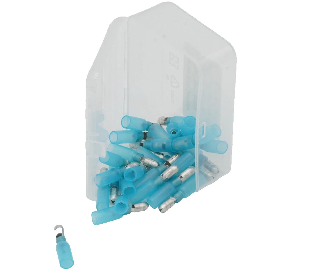 30-Pack Marine HDPE Heat Shrink Bullet Terminal 16-14 AWG