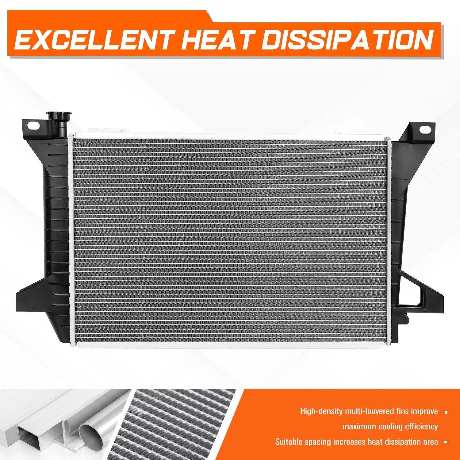 Aluminum Radiator for Ford F150/F250/F350 (1985–1996) DPI-1452