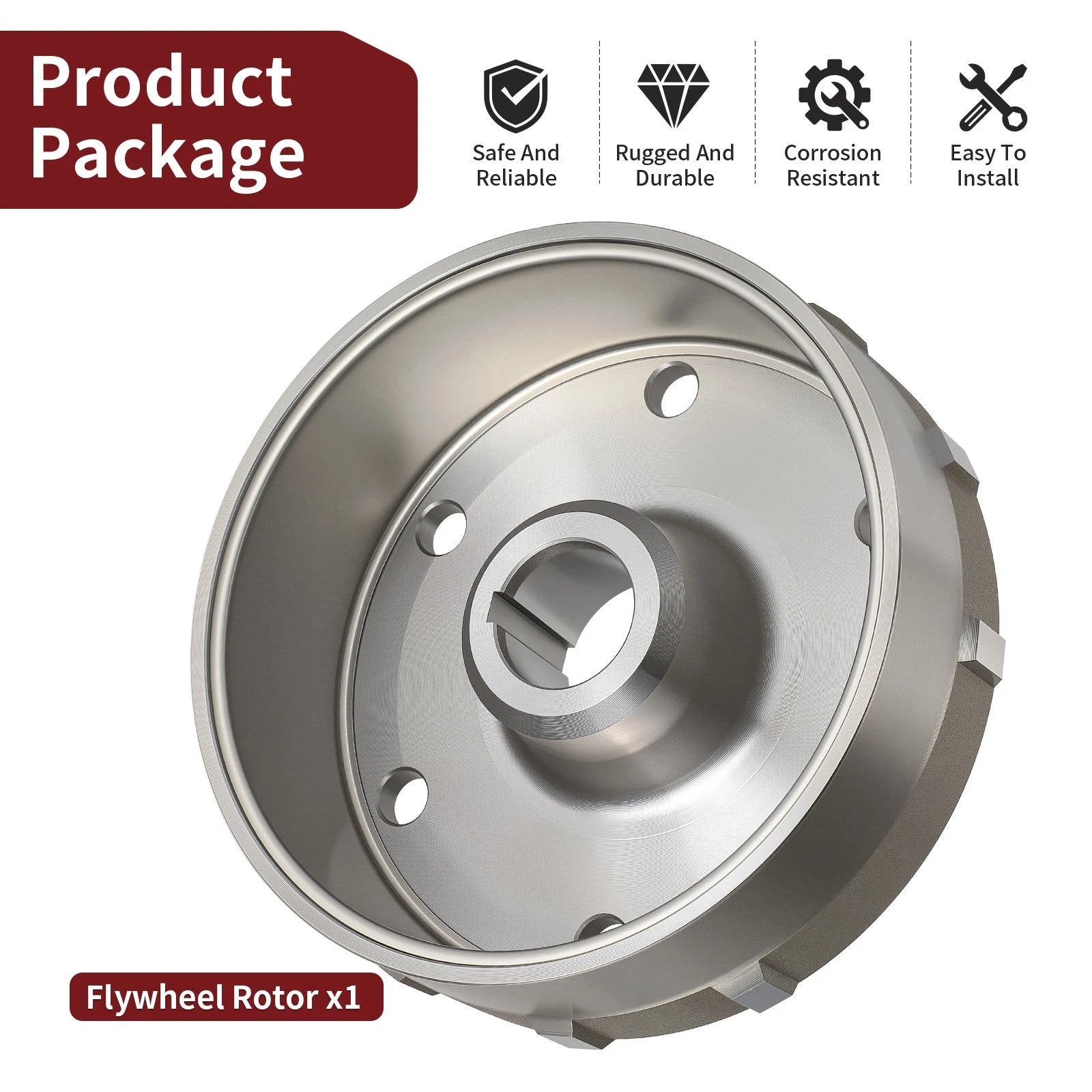 Flywheel 3B4-81450-00-00 for Yamaha Grizzly 700 (2007–2008) Rhino 700 (2008–2013)