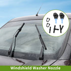 Set of 1 Windshield Washer Nozzle w/ Hose Connector for Jeep (No.4805742AC)