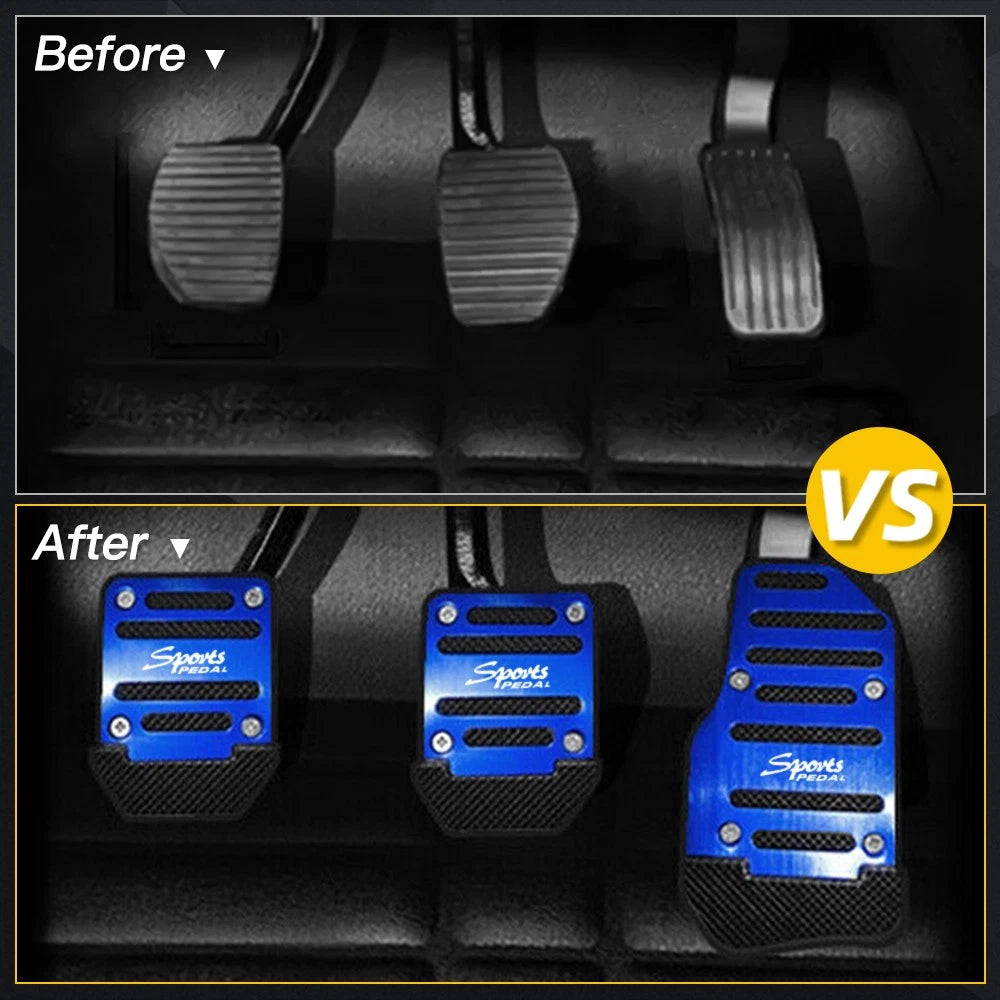 Non-Slip Manual Transmission Brake Pedal Pad Cover for Universal Fit